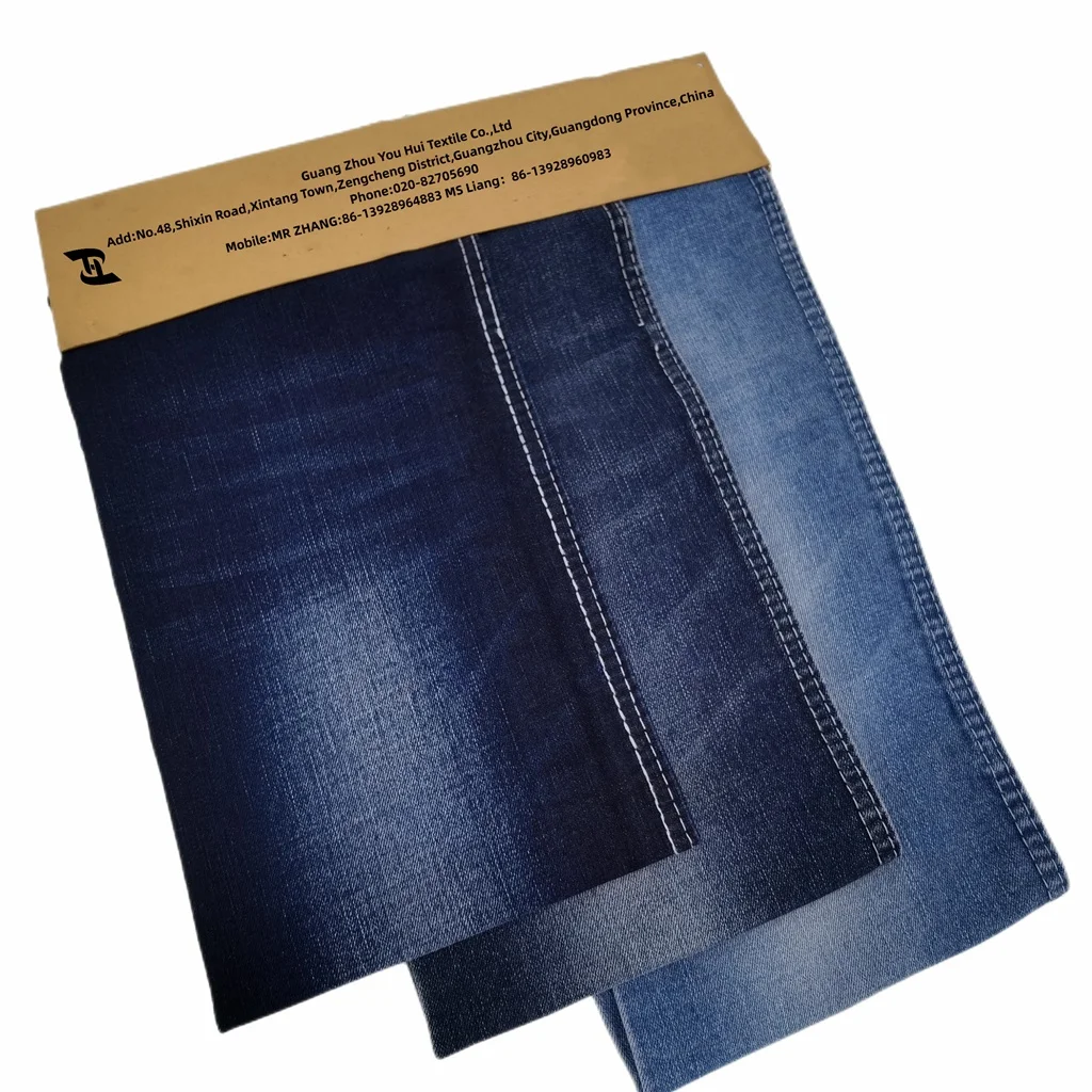 Premium Denim Fabric Manufacturer Dyed Wove Denim Fabric indigo color TR denim fabric for sale