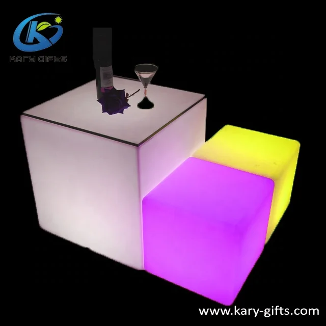 Night Bar Rechargeable Remote Control Multi Color Led Chair Light Cube