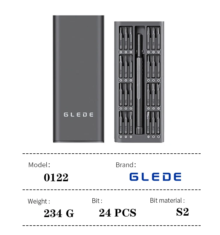 GLEDE оригинальный набор отверток 24 в 1 инструменты для ремонта телефона Магнитная отвертка