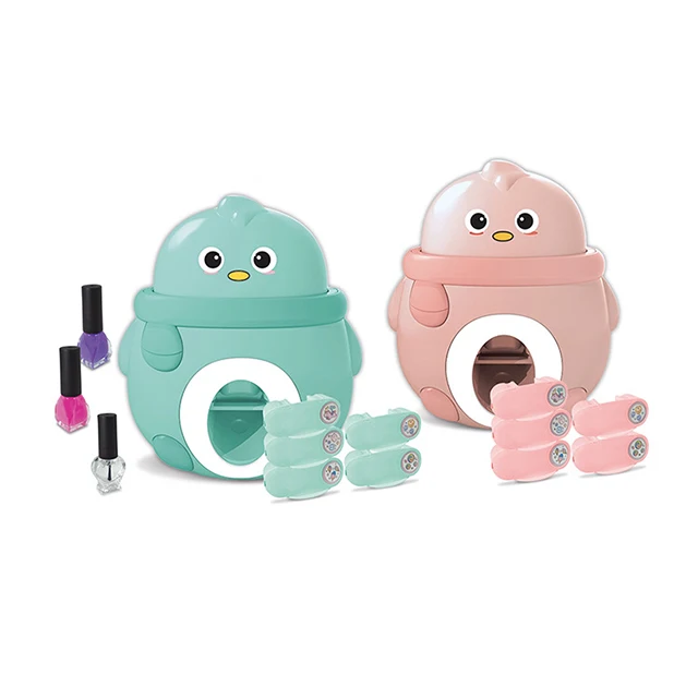 Children DIY Polish Mani-Pedi Toys Manicure Tool Toys  Sticker Nails Art Kits Beauty Play Toys Make Up Set