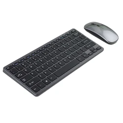 Ultra Thin Bluetooths Keyboard and Mouse Combos Fashion Multimedia BT 3.0 +BT 5.0+2.4G Wireless 3 Mode Keyboard for IPad iPhone