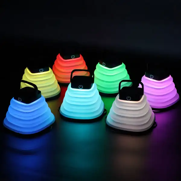 Collapsible LED Camping Lantern - Rechargeable Solar lamp for Emergency, Power Outage, Hurricaane - Tent Lights, Hiking