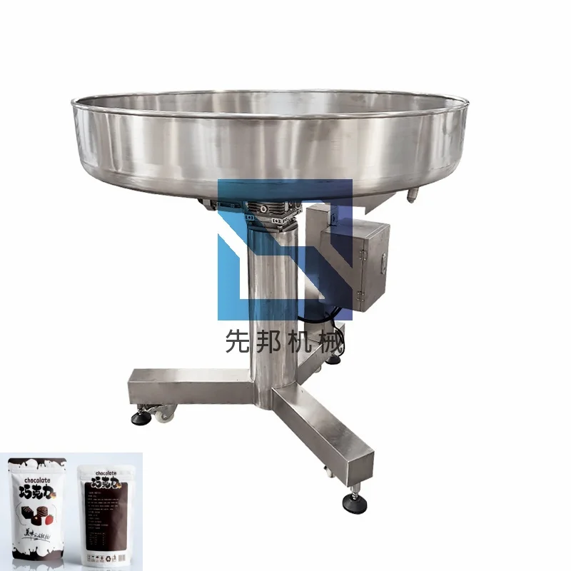 Adjustable Speed Stainless Steel Belt Material Food Processing Table