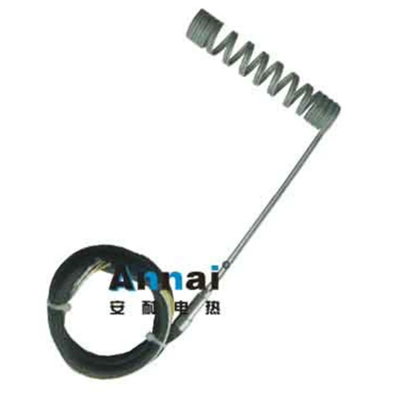 Custom Two Ends Hot Runner Nozzle Induction Resistance Spiral Coil Heater With J K Type Thermocouple