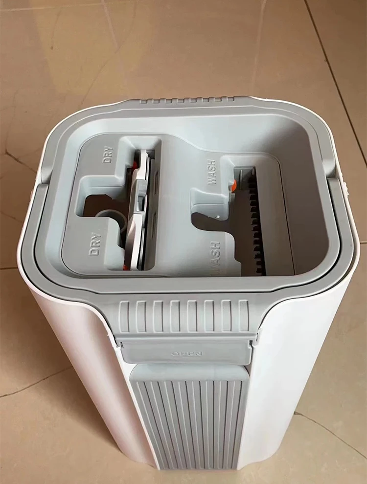 360 rotation flat Mop Home Cleaning System Spinning Floor Mop with Vertical washing Bucket