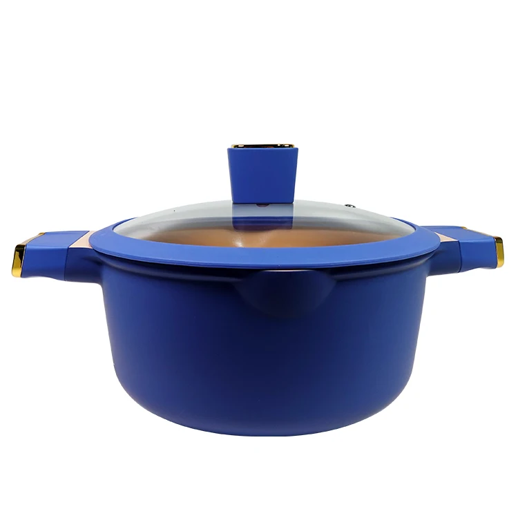 Non stick pot with less oil smoke, electric frying and stewing integrated style24cm