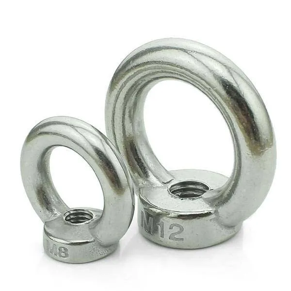 Wholesale Stainless Steel Lifting Eye Nut M3 M4 M5 M6 M8 Forged Round Ring Shape Eye Nuts