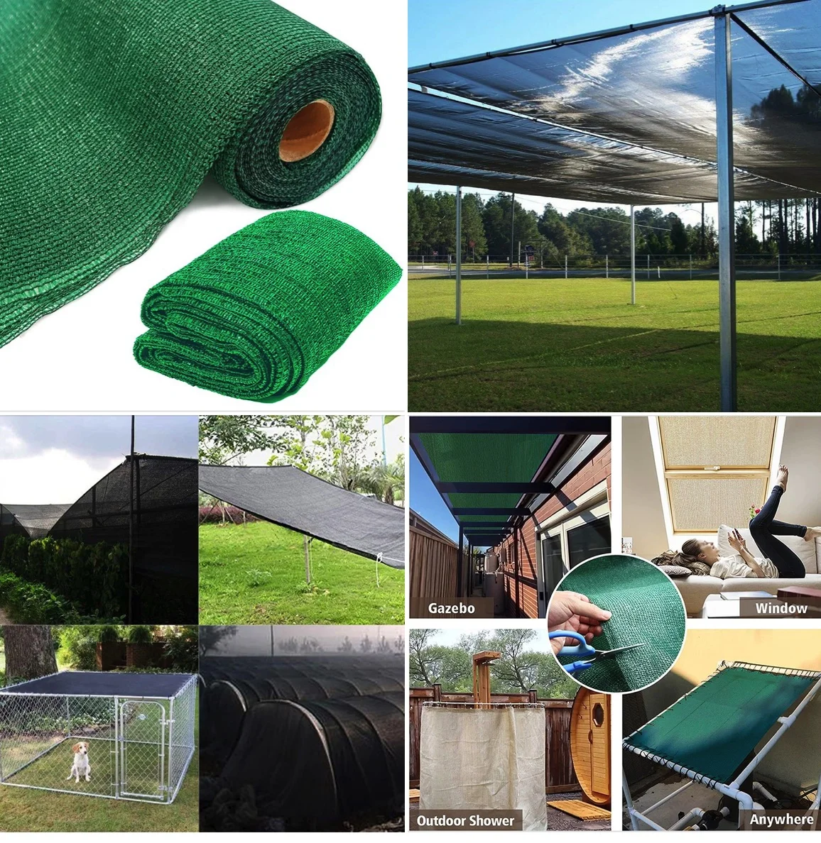 Shade net sun recycled heavy duty mesh net recycled un shade net uv resistant anti uv