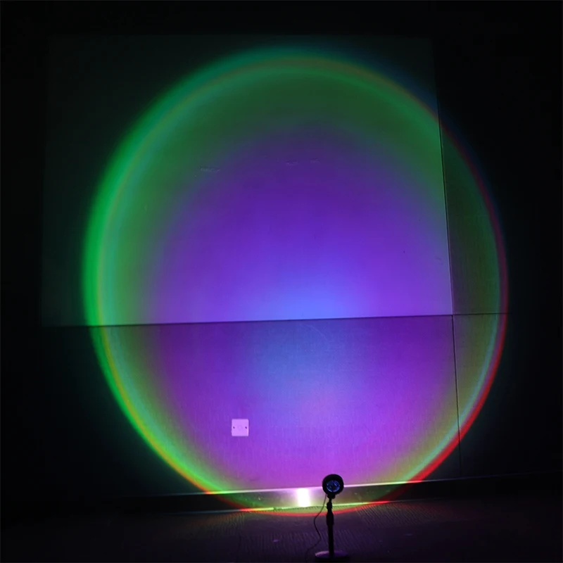 LED smart Rainbow RGB Night lights floor lamp Sunset Light Projection Lamp with remote