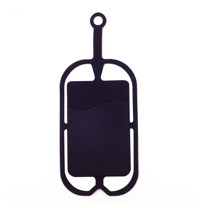 
China Manufacturer Cell Phone Lanyard Smartphone Holder with Card ID Slot Silicone Necklace Strap 
