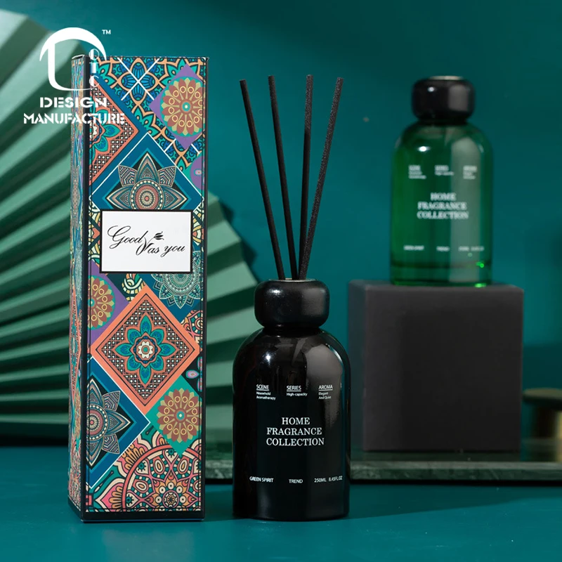 Private Label Wholesale Home Decor Fragrance 200ML Oil Aroma Reed Diffuser with Box