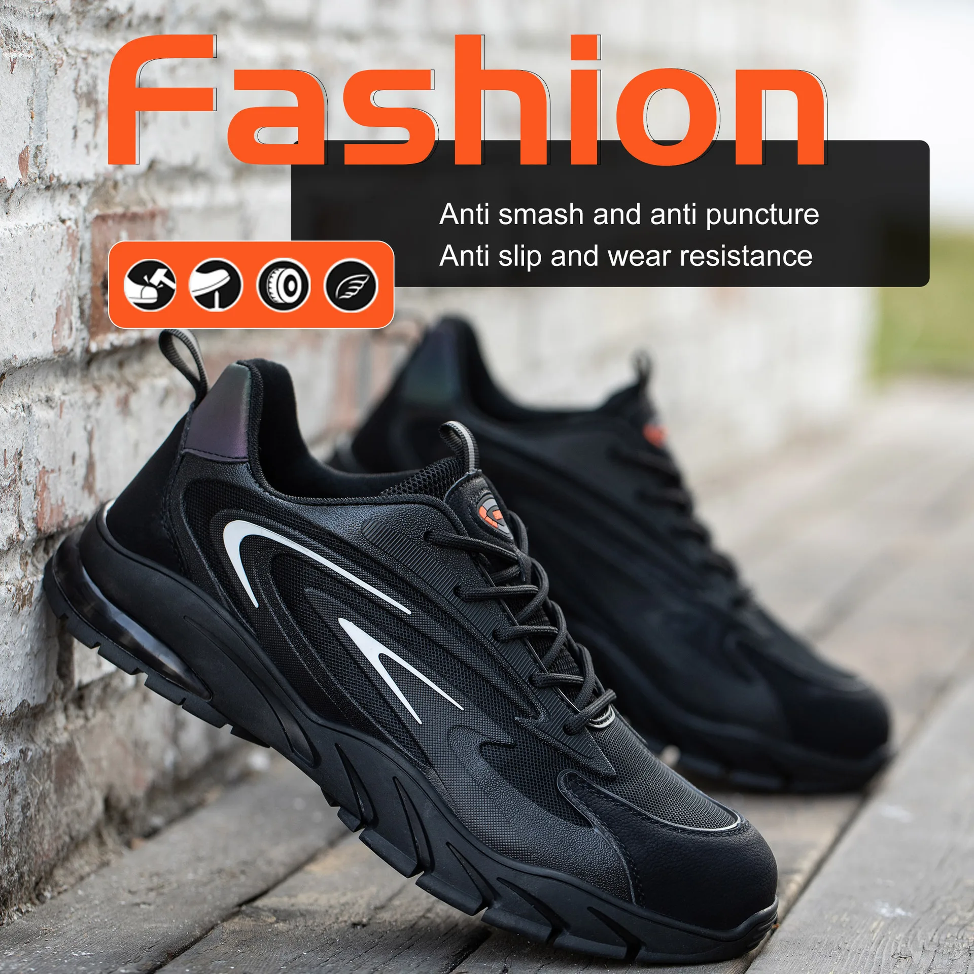 Dian Sen OME Customized New Modal Mens Women Sneakers Work Boots Steel Toe Sports Safety Shoes