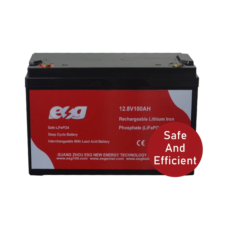 ESG Deep Cycle 12.8V 25.6V 100Ah 200Ah 300Ah 400Ah Lithium Ion Battery 25.6V LiFePO4 battery energy storage