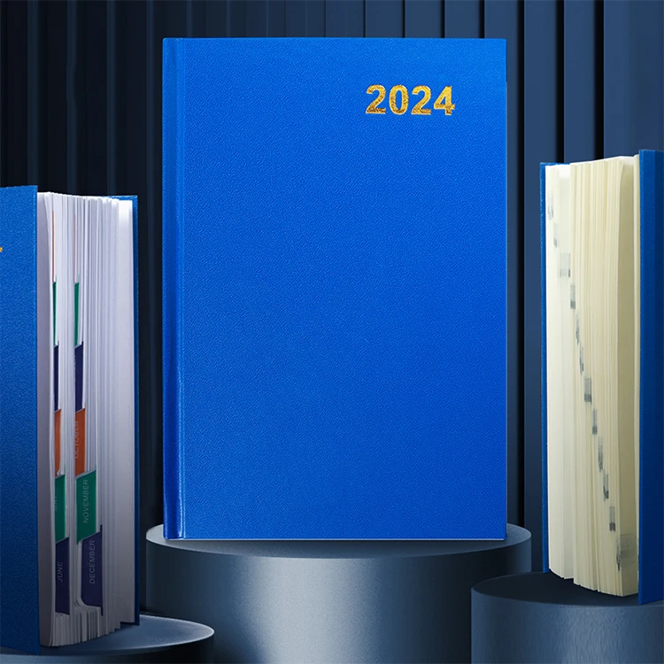 HongShun 2024 calendar notebook agenda 156 sheets leather diary journal notepad weekly daily yearly planner