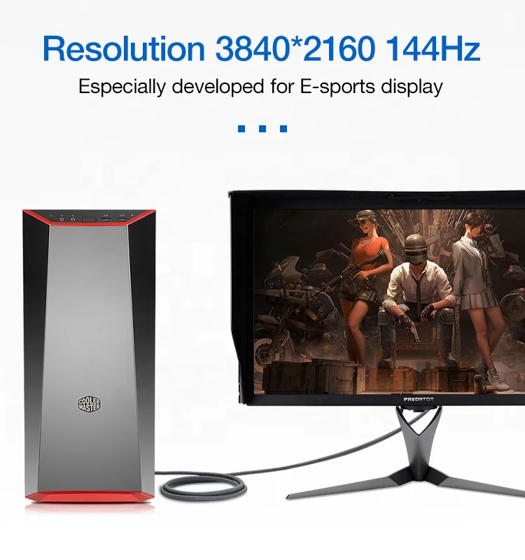  Лидер продаж на Amazon ult-unite плетеный кабель дисплея 8K @ 60 Гц DisplayPort 1 4 для