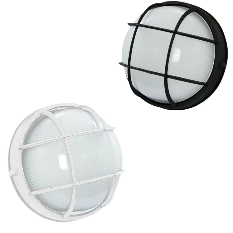 Compact design White/Black Frosted Glass 13W/10W LED Outdoor Wall light fixture with ETL UL certification