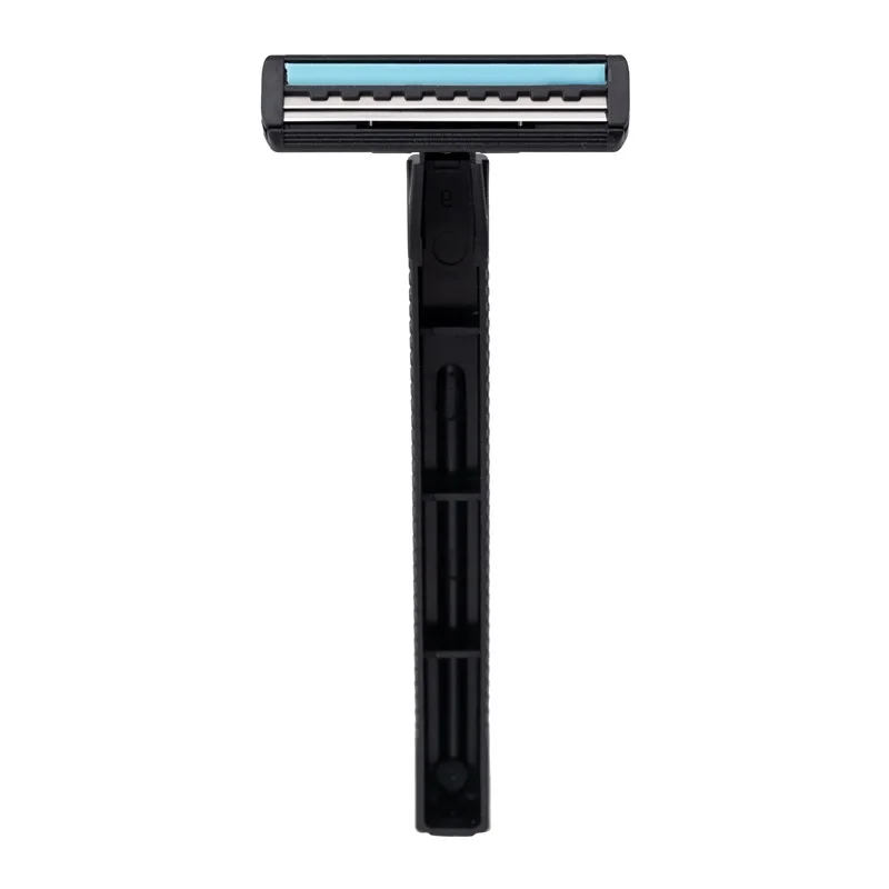 Factory Supply Plastic Handle Disposable Twin Blades Razor Manufacturer Disposable Plastic Shaving Razor Barber Plastic Razor