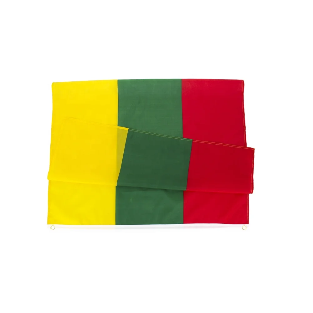 Fade Resistant 3x5ft/90x150cm Polyester Yellow Green Red Flags LTU Republic of Lithuania Lithuanian Flag in Stock