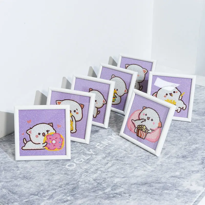 Набор для алмазной живописи, алмазная 5D мозаика с полным заполнением страз, оптовая продажа, квадратная картина с рамкой