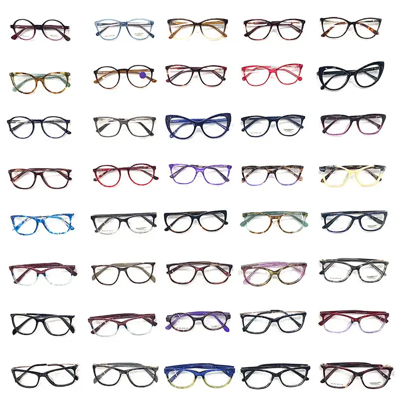 Ацетатная оптическая оправа ручной работы, ассорти, оптом