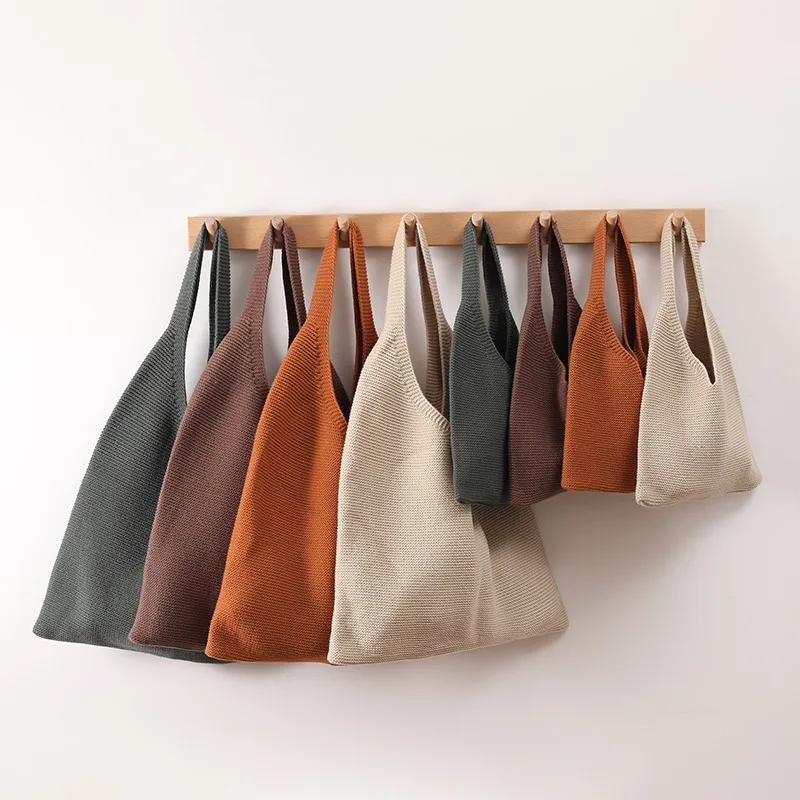 2024 Wholesale Factory Price New Creative Simple Fashion Vest Knitted Handbag For Women