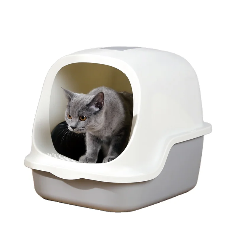 Cat Clean Up Products Plastic Large Space Cat Toilet Box Cat Litter Box Factory price and good quality plastic large toilet box