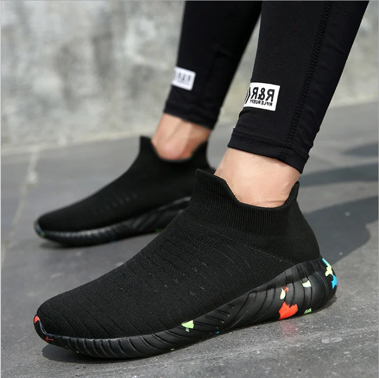 Popular Trendy Stretch Fabric Socks Sneakers Couples Running Sport Shoes Woman Men Mesh Scarpe Sportive Outdoor Jogging Trainers