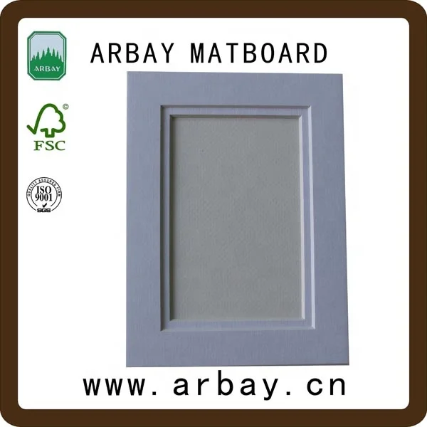 Acid free uncut and pre-cut multi opening paper frame mat for picture digital photo frame