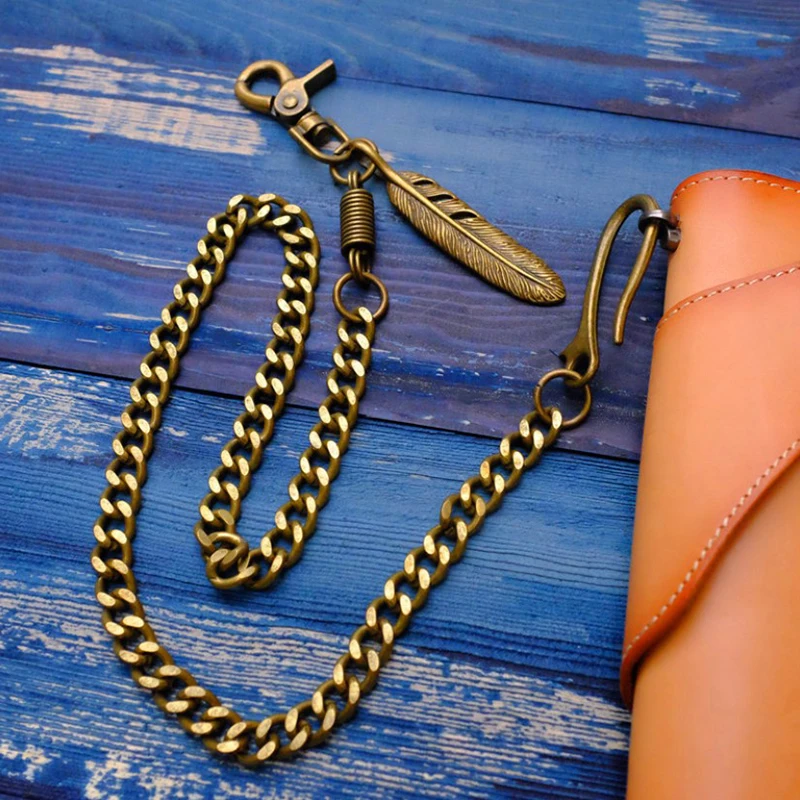 Fashion New Design Punk Hip-hop Trousers Chain Feather Charms Chains for Wallet