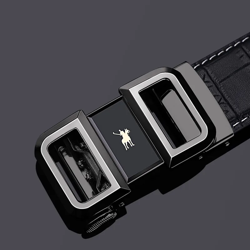 Ремень WILLIAMPOLO мужской из натуральной воловьей кожи, с автоматической пряжкой, шириной 3,5 см