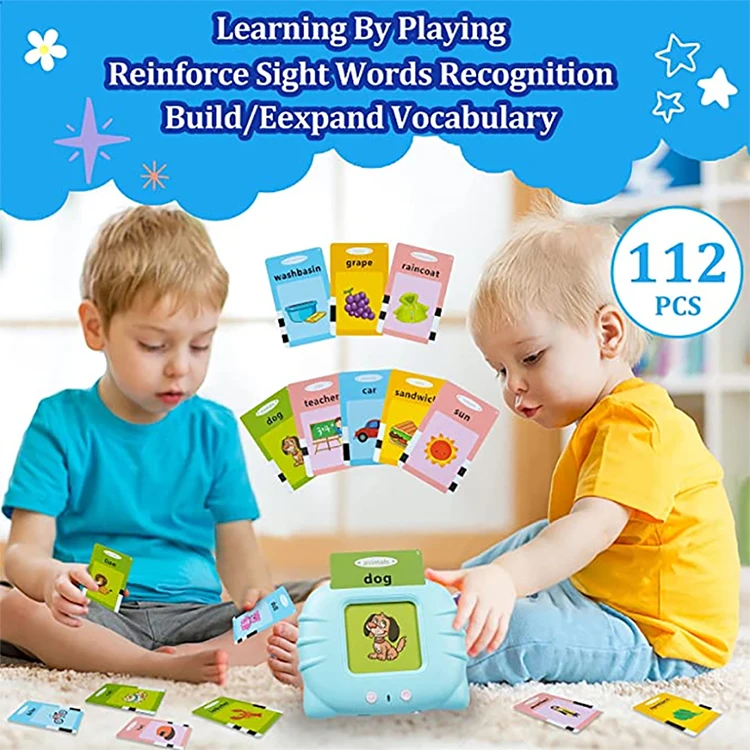 2024 Kids Vietnam Education Toys Game/Flashcard Machine Popular Flash Cards English Talking Learning For