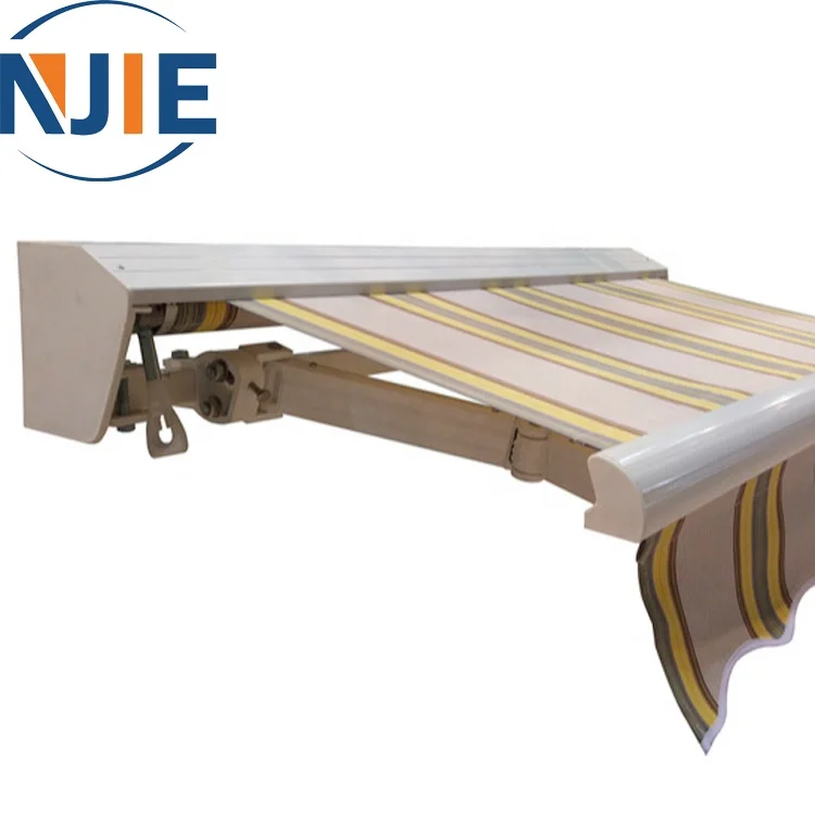 Factory price sun shade aluminum folding awning with awning wall bracket for balcony
