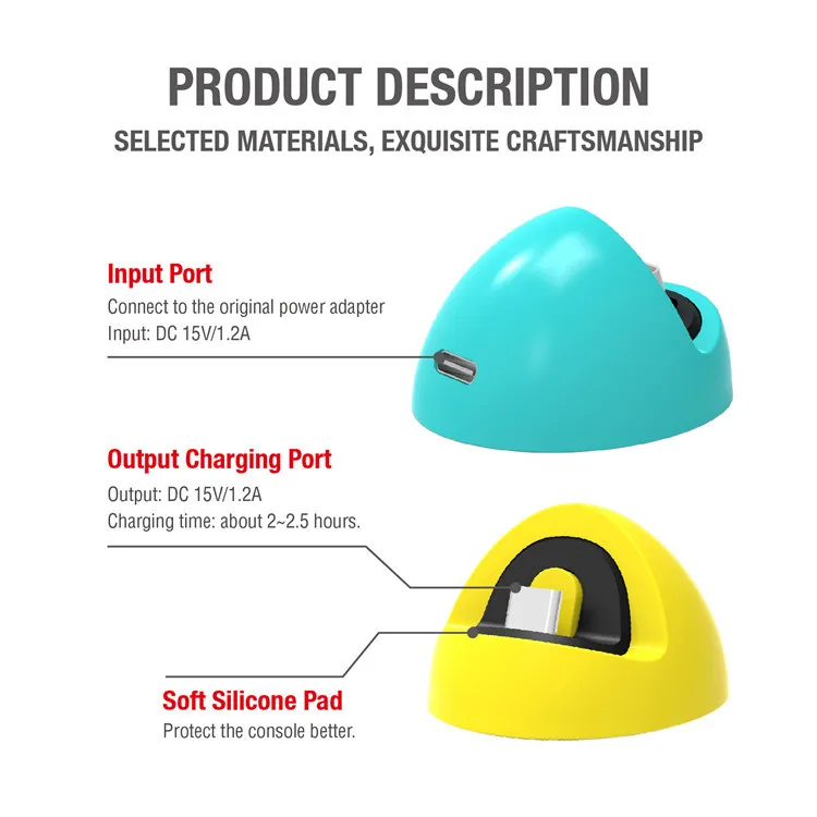 Лидер продаж, многофункциональная портативная зарядная док-станция для Nintendo Switch Lite