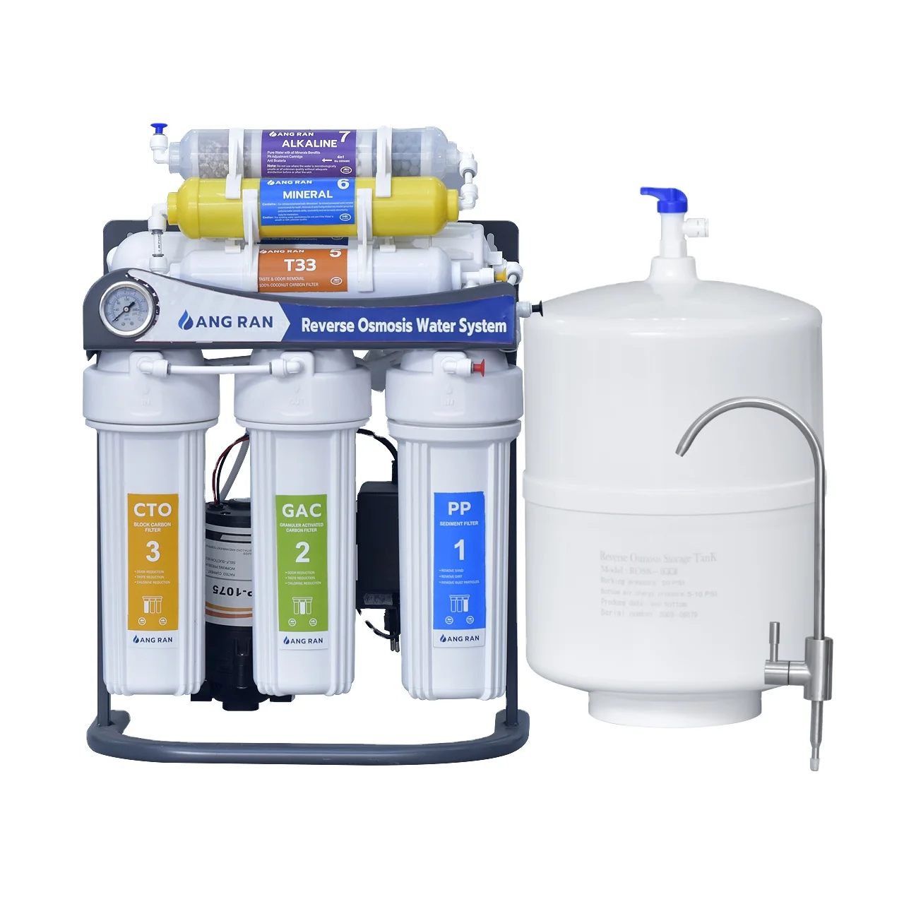 Best Drinking Domestic Water Purifier Water Filter Machine White Wholesale Price 5 Satage Ro Water Purifier Reverse Osmosis Pure