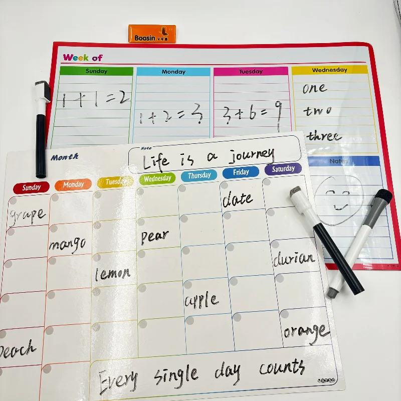Custom Silicone Memo Pad Writing White Board Waterproof Dry Erase Board