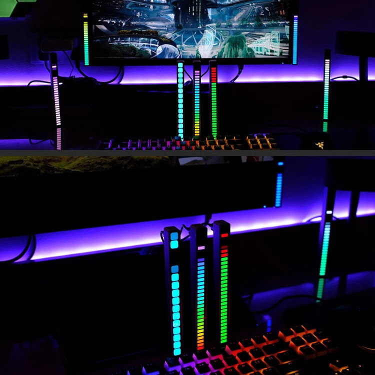 Лидер продаж на Amazon светодиодная музыкальная лента с управлением через приложение rgb ночник для комнаты ритмом светодиодные лампы