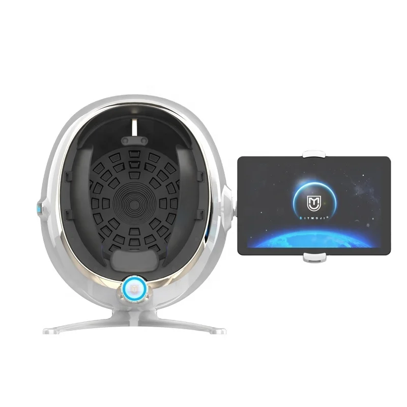 2020 Linuo BitMoji AI Intelligent imager 8 spectrum digital magic mirror skin analyzer  multilingual