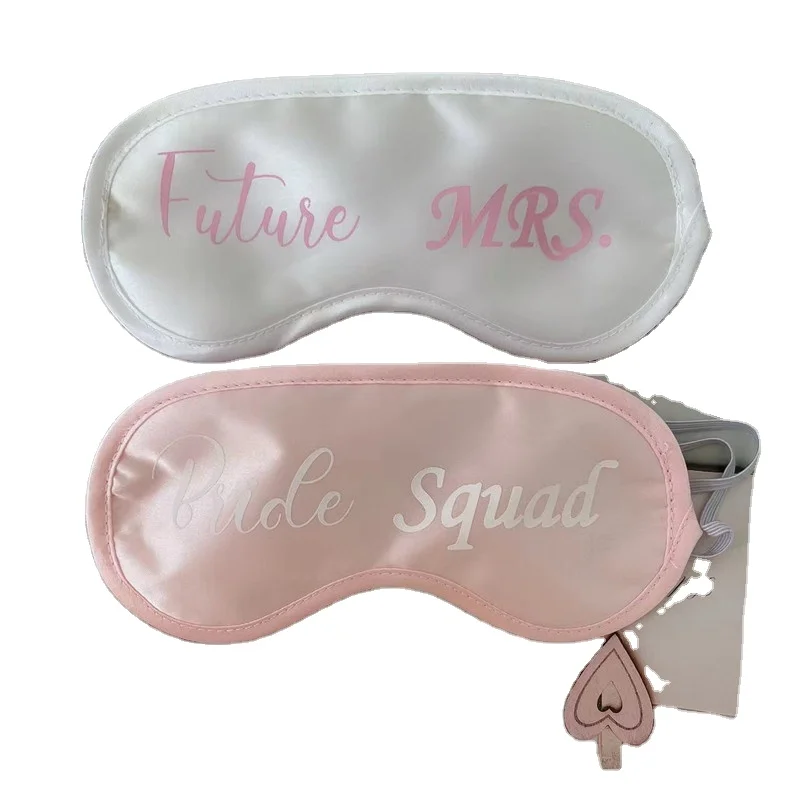 Bride Bridesmaid Eye mask Wedding Storage bag Light Blocking Breathable Set  Gift eye mask