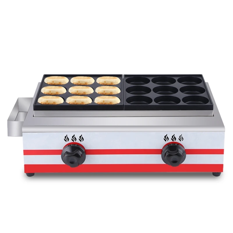 Hot Sales Snack Machines Bread Pancake Machine Non-stick Coating Egg Burger Machine Commercial Gas Telur Burger Maker