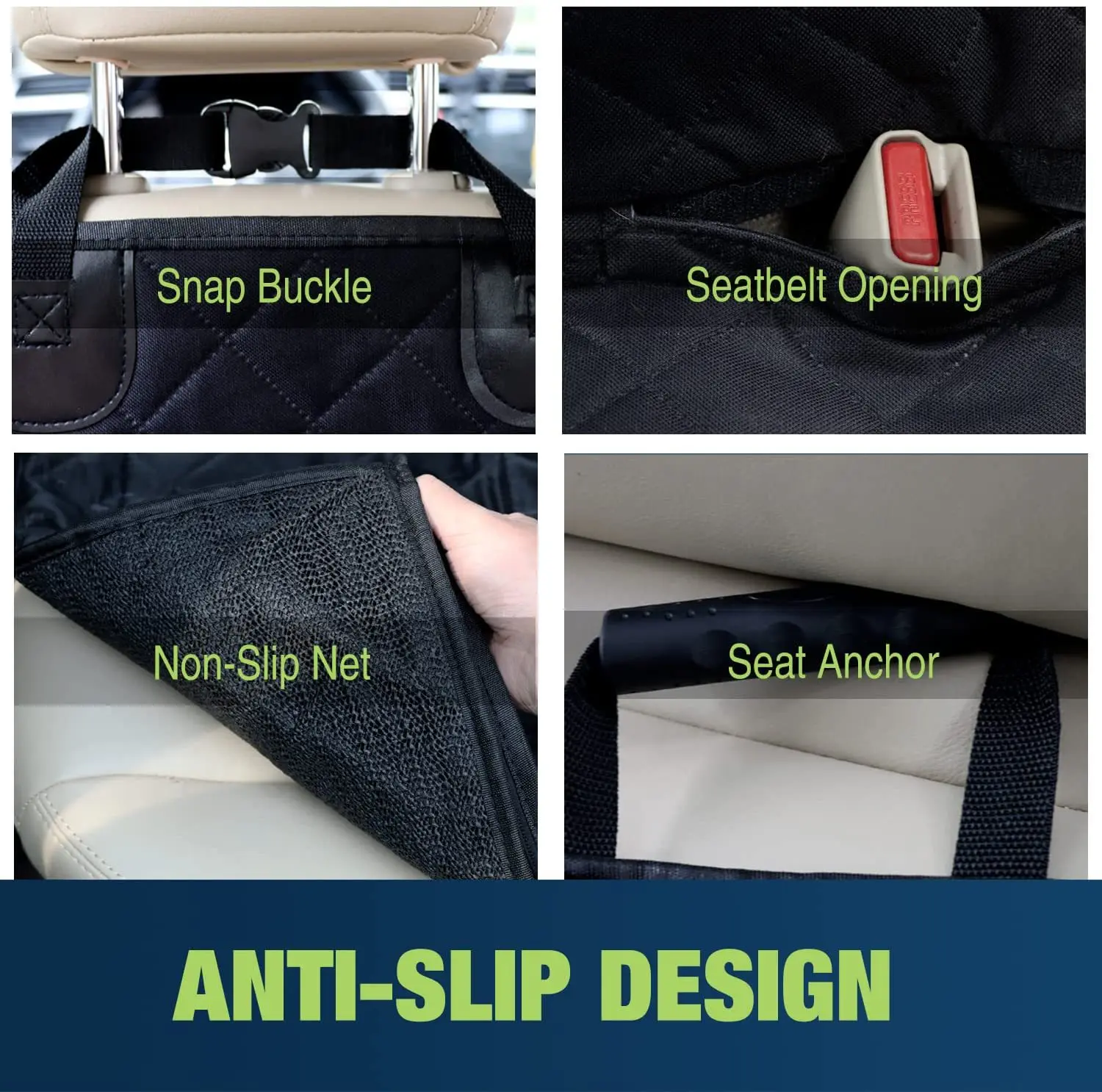 Manufacturers direct sales waterproof car pet mat Oxford cloth rear car seat mat cat dog pet car seat mat