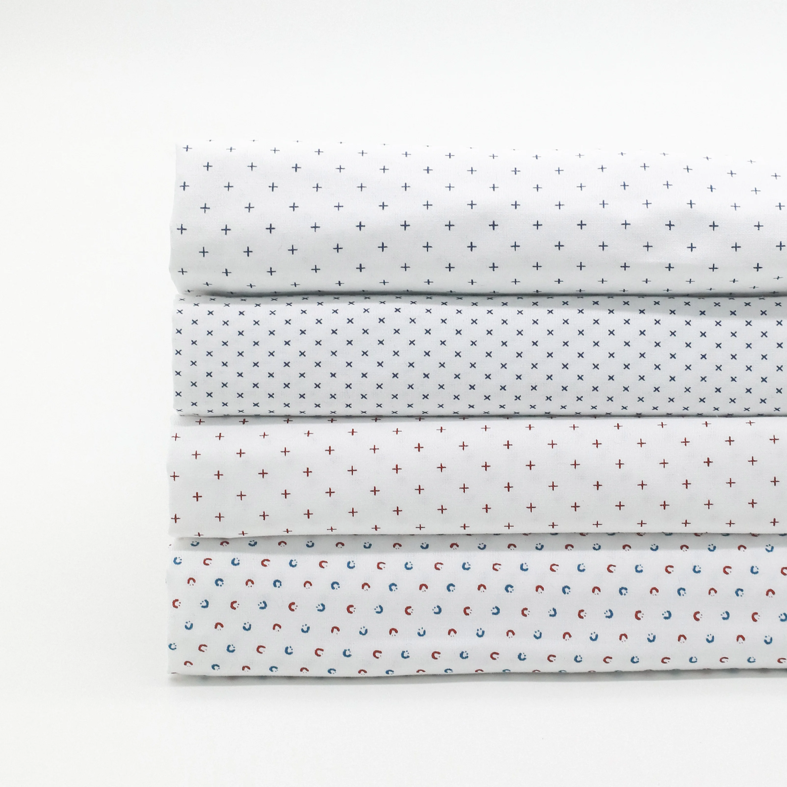 Super hot selling 100% cotton white ground printing fabric for shirts