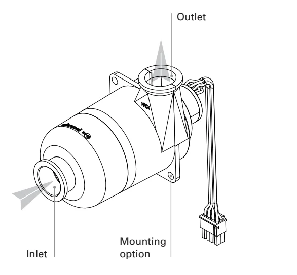 U51D4-024KX-6 84hpa 590l/min 50mm high speed blower cooling fan for cpap machine