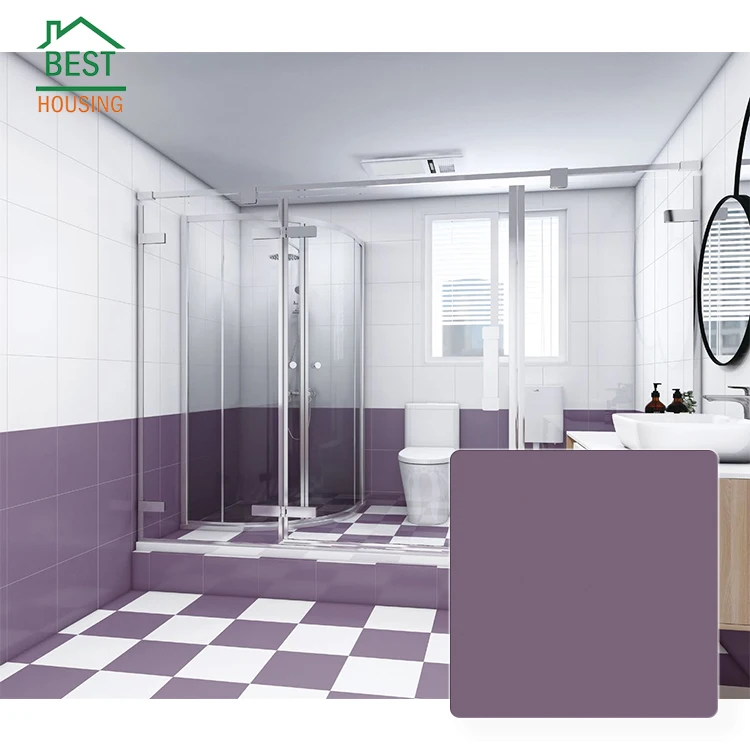 
Wholesale fashion 60x60 non-slip natural warmly purple bathroom tiles 