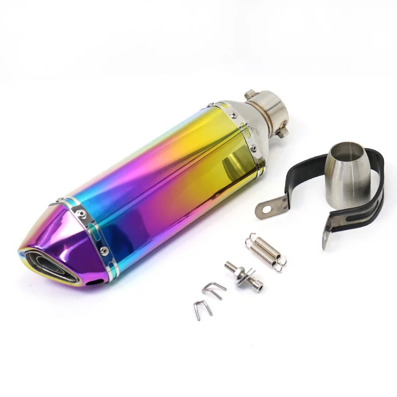 Manufacturer direct colour hexagonal sales silencer exhaust motorcycle exhaust ahm for DL250 SV650A sfv650 gladius muffler