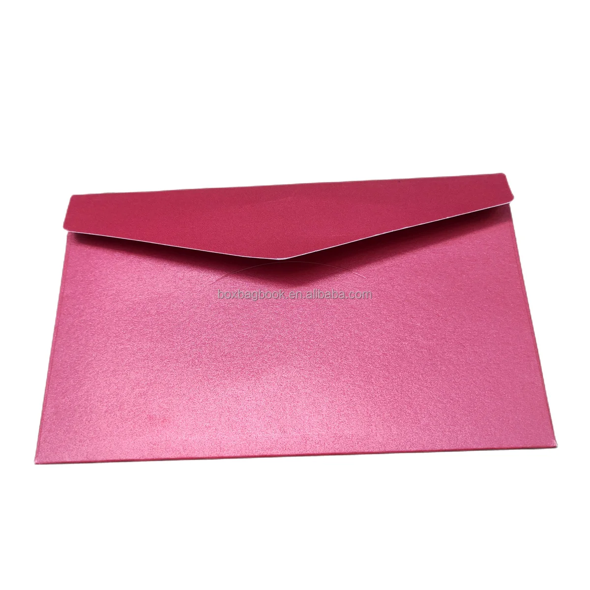Guangdong Fancy Pink Red Thick Pearl Paper Cheap Courier Letter Post C7 Wallet Envelope Packaging Factor for Wedding Invitations