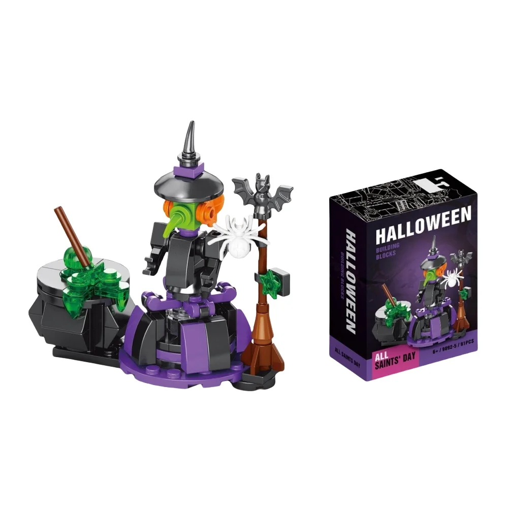 New Horror series The Nightmare Before Halloween haunted mansion Building Sets For Child Building Block Sets