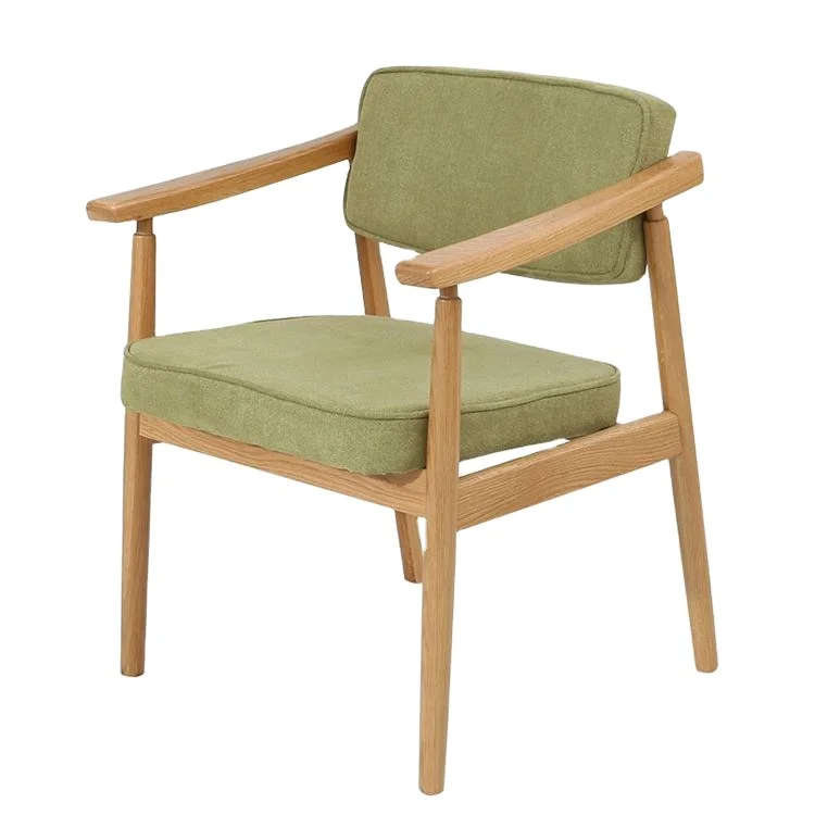 Solid Wood Upholstered Dining Chair Antique Wooden Kitchen Chairs