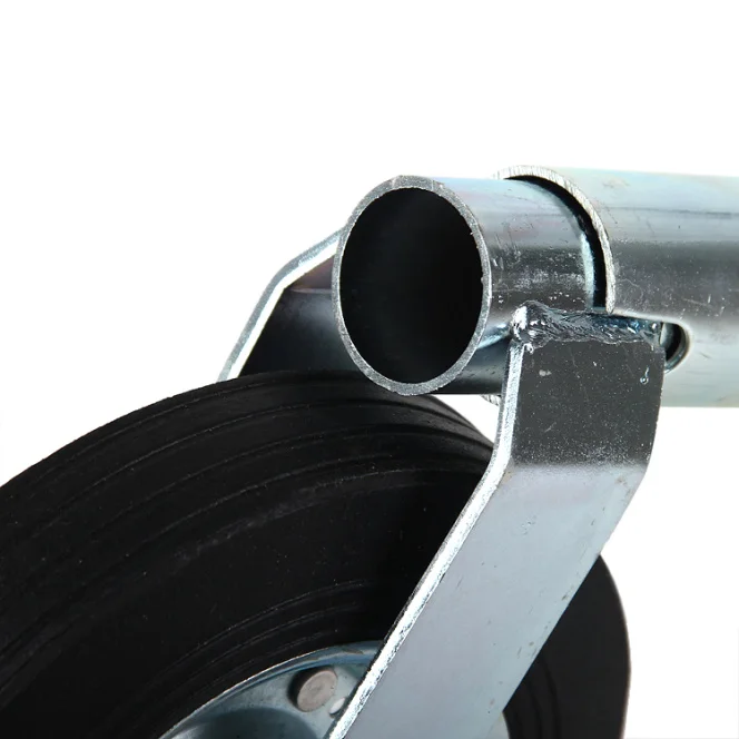 boat trailer part semi trailer parts 34mm Jockey Wheel with solid wheel160*40mm