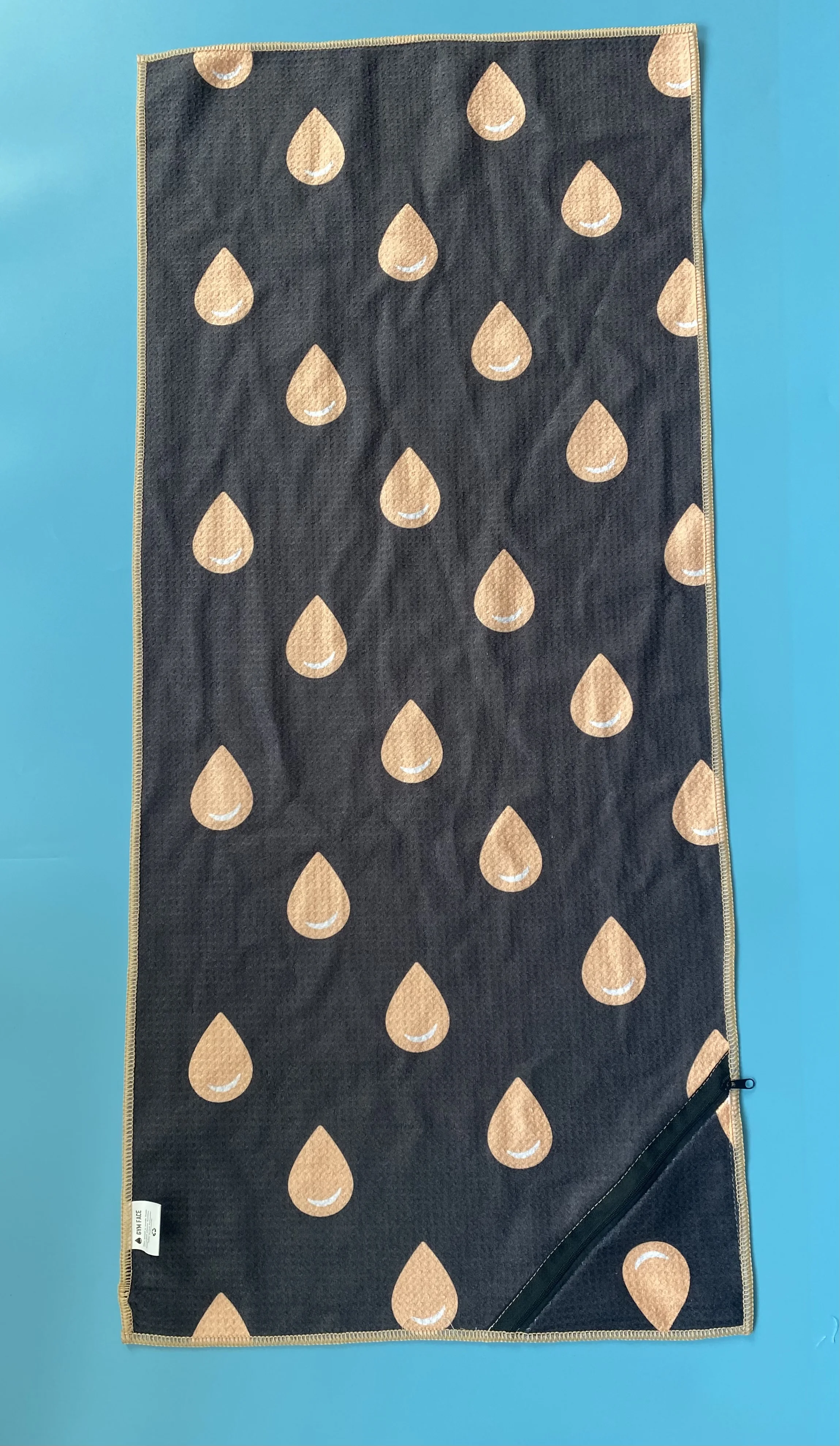 Custom Design Printed Repreve Bottle Recycled Sand Free Beach Towel With Bag