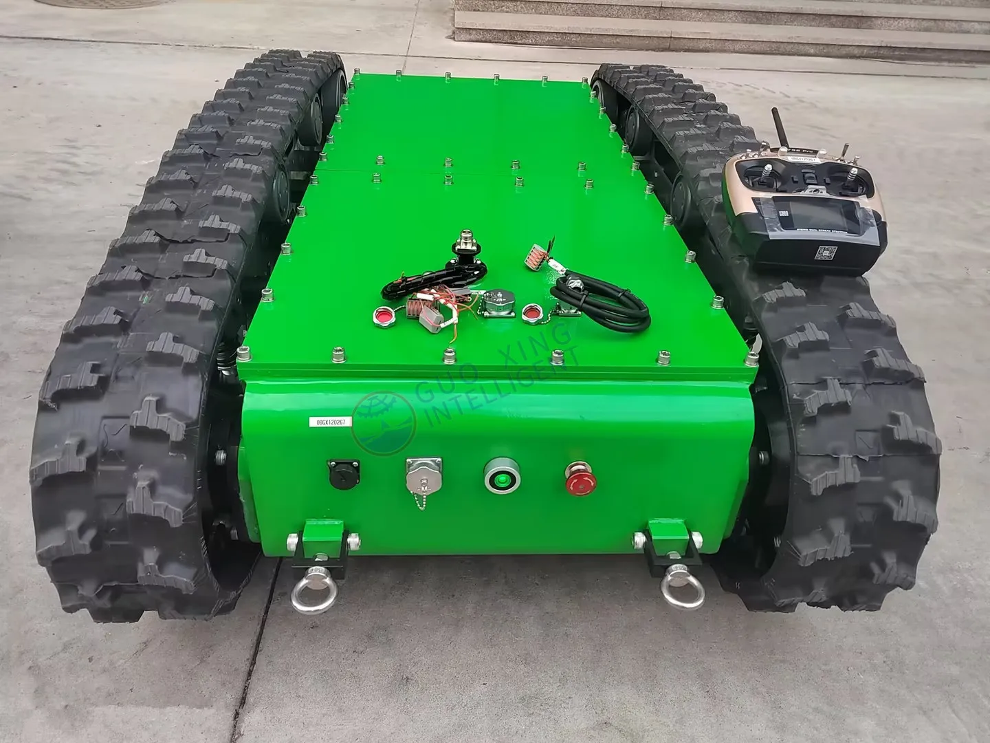 Guoxing PKT1300 heavy load 300kg tracked robot chassis robot platform tank chassis for logistic